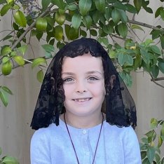 St. Philomena Jr’s Church Veil Black